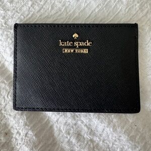 Kate Spade Black Leather Card Case